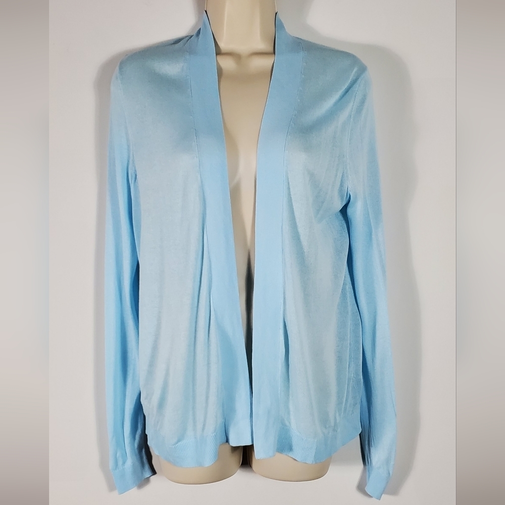 Ann Taylor Blue Lightweight Open Cardigan Size  Extra Small